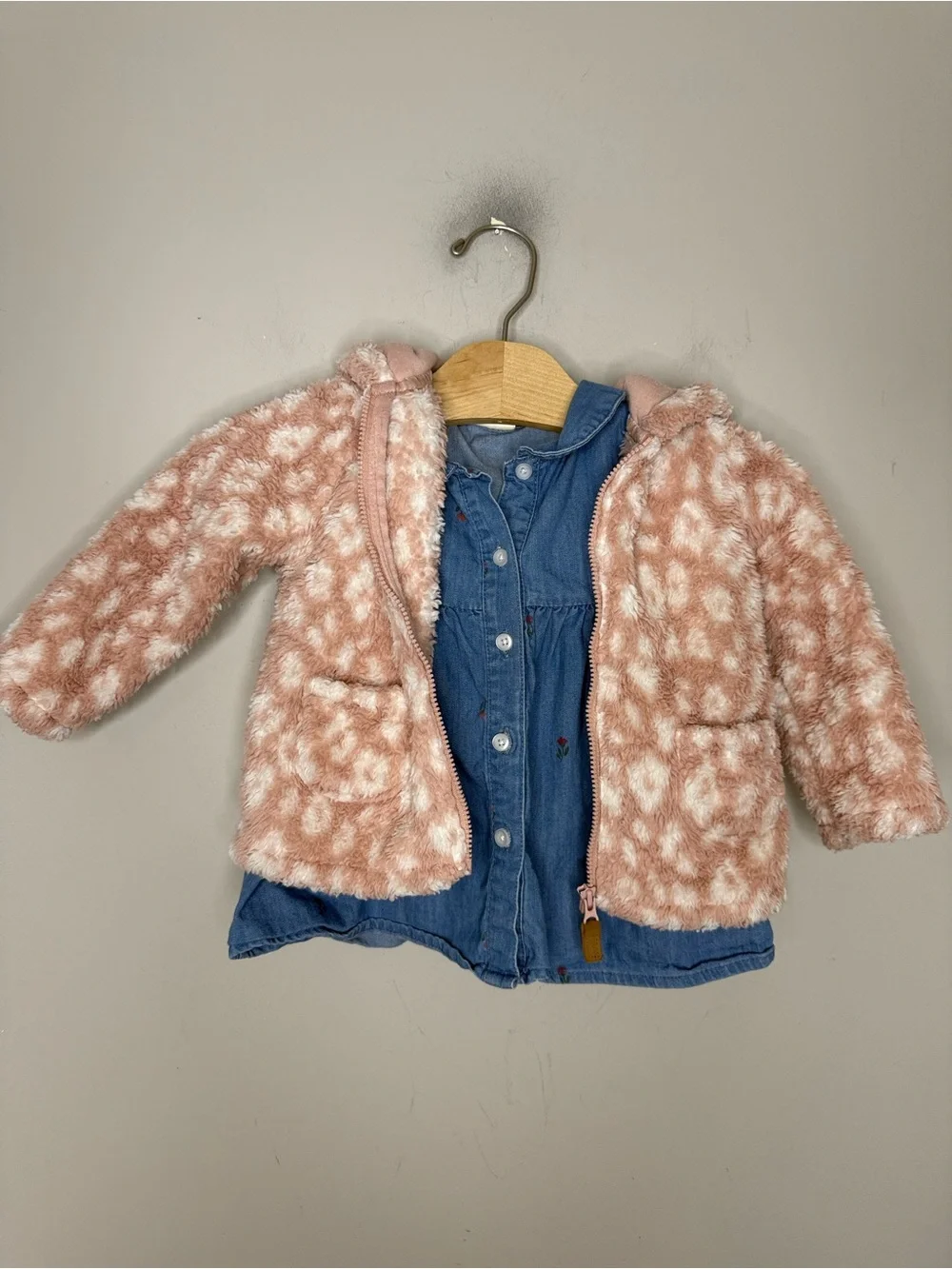 $9 ADD ON Carter’s fleece jacket Bear ears first impressions old navy baby gap